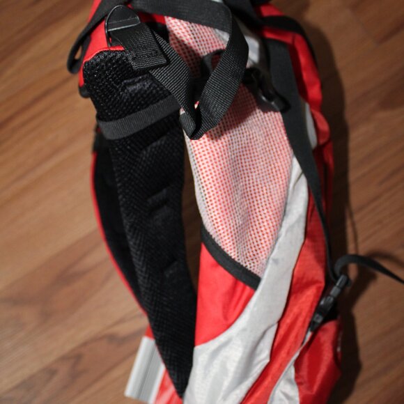 Bike/Motorcycle Sports Backpack (RED) - Reflective Trim - Elastic Rain Cover - Picture 9 of 12